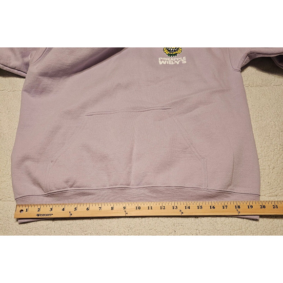 Pineapple Willy’s Hoodie Panama City Beach Graphic Sweatshirt Purple Gildan L - Picture 6 of 8